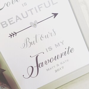 Wedding Print, Personalised Wedding Gift Print, Gift for Husband &amp; Wife ...