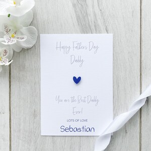 Personalised Father's Day Card for Daddy, Daddy Card, Father's Day Card, From the Child Card, Fathers Day from Child, Dad SKU Sebastian22 image 7