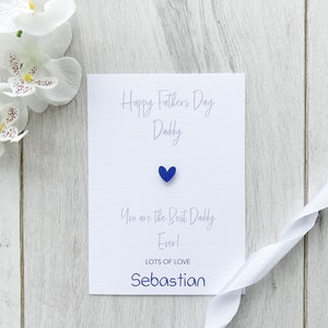 Personalised Father's Day Card for Daddy, Daddy Card, Father's Day Card, From the Child Card, Fathers Day from Child, Dad SKU Sebastian22 image 4