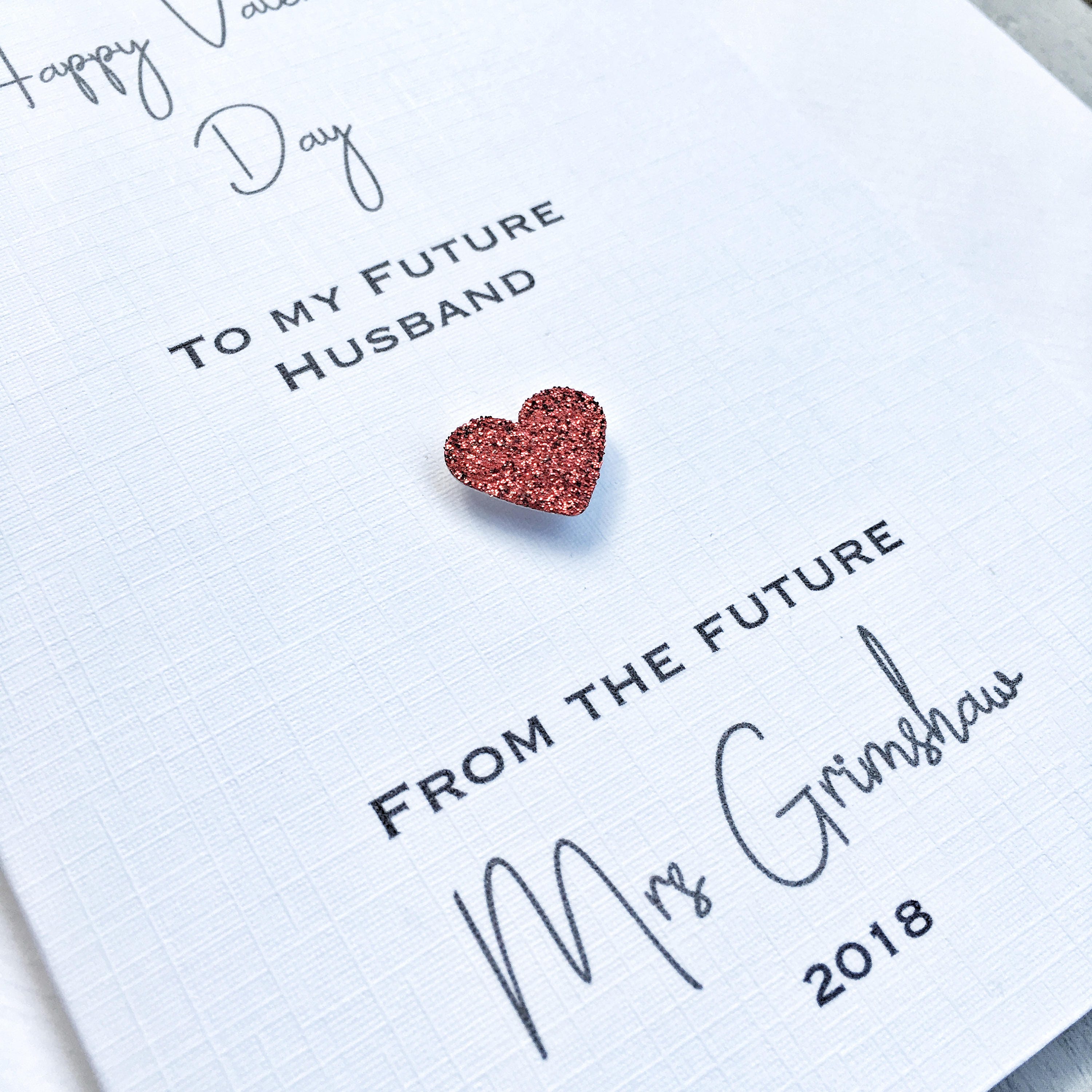 Personalised Future Husband Valentine's Day Card From the - Etsy Hong Kong