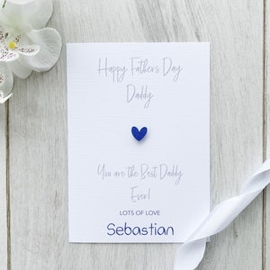 Personalised Father's Day Card for Daddy, Daddy Card, Father's Day Card, From the Child Card, Fathers Day from Child, Dad SKU Sebastian22 image 6