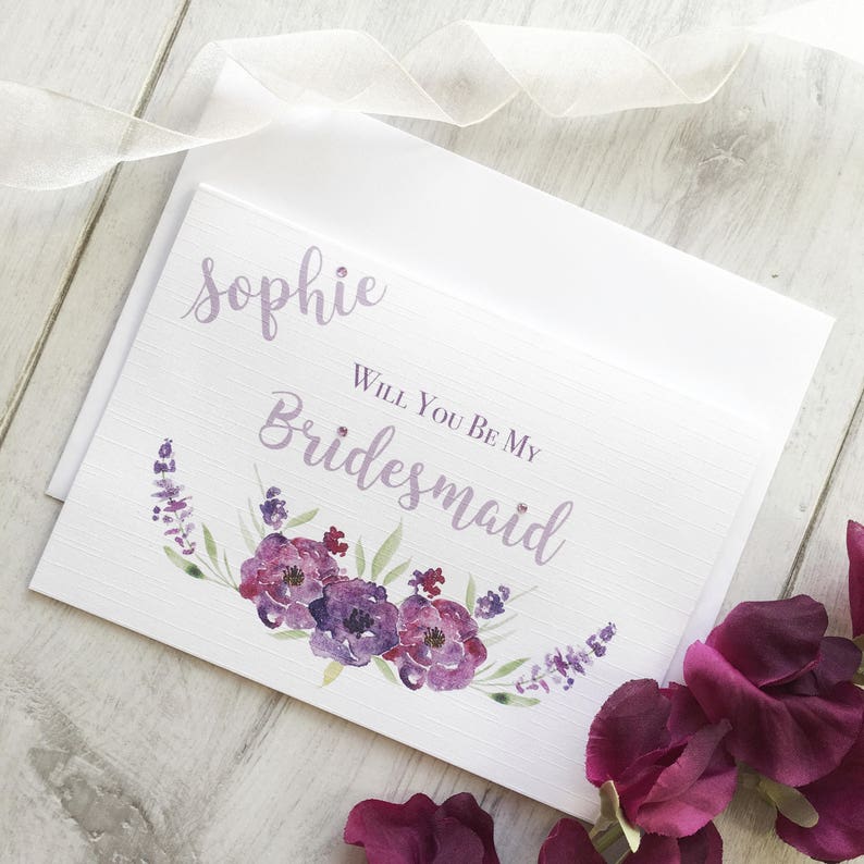 Will You Be My Bridesmaid Card Bridesmaid Proposal