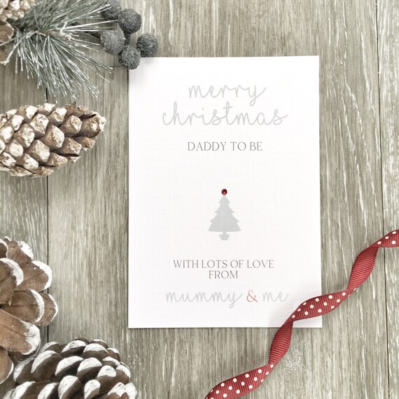 Merry Christmas Daddy To Be Christmas Card From The Bump Etsy Merry Christmas Daddy To Be Christmas Card From The Bump Etsy