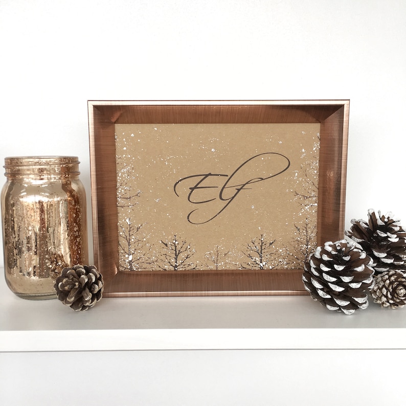 Rustic Winter Wedding Table Name Rustic Winter Wedding Theme - Etsy