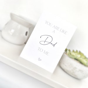 Step Dad Father's Day Card, Like a Dad To Me Card, Fathers Day, Card to Step Dad, Fathers Day Card, Step Dad, Special Person Card image 1