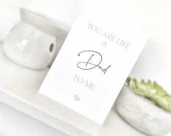 Step Dad Father's Day Card, Like a Dad To Me Card, Fathers Day, Card to Step Dad, Fathers Day Card, Step Dad, Special Person Card