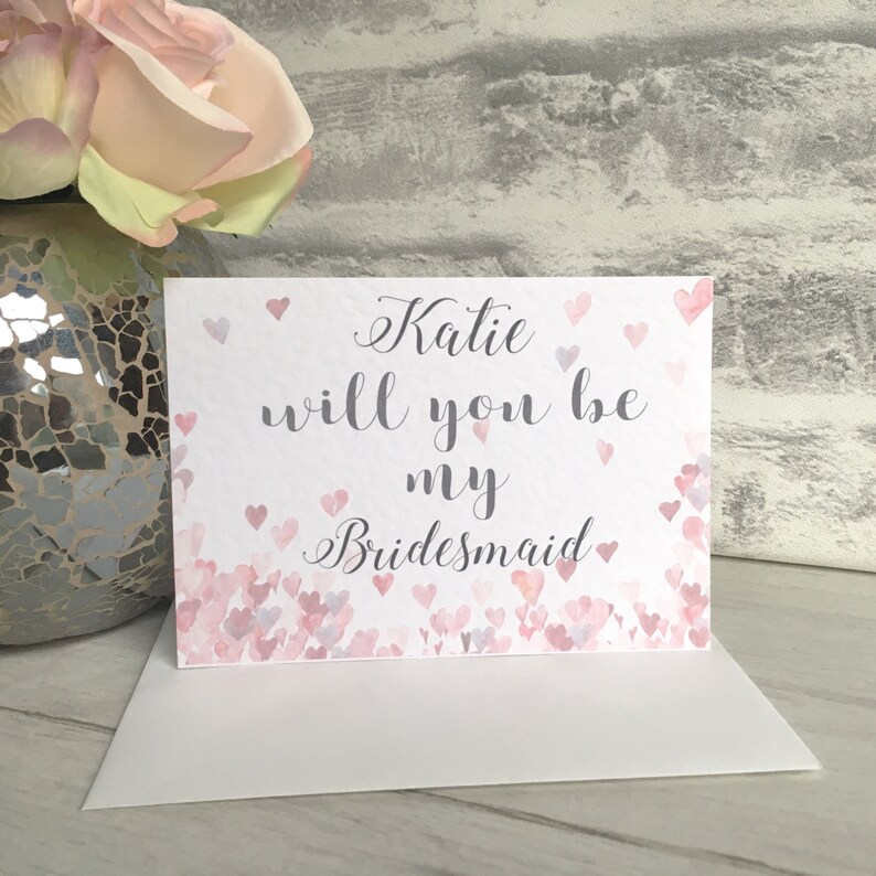 Bridesmaid Invite Card Will You Be Card Bridesmaid Invite Will You be My Bridesmaid Card Bridesmaid Bridesmaid Card Will You Be Card