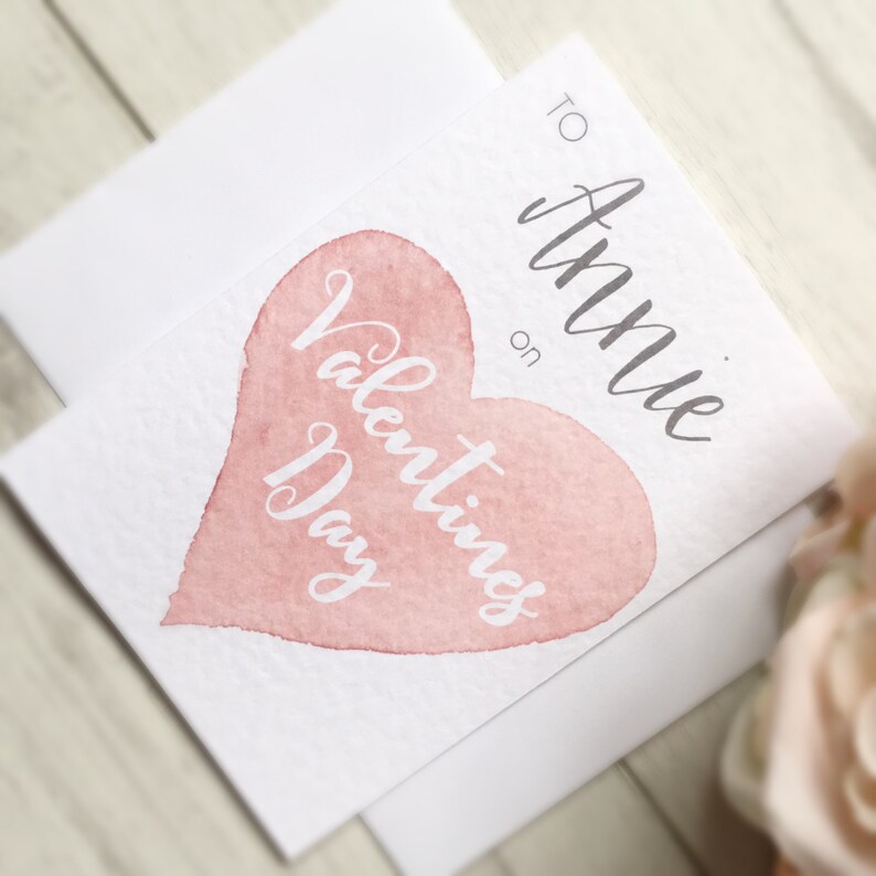 Valentine Card Her Valentine Card Girlfriend Valentine Wife | Etsy