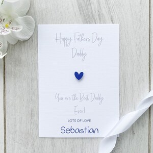 Personalised Father's Day Card for Daddy, Daddy Card, Father's Day Card, From the Child Card, Fathers Day from Child, Dad SKU Sebastian22 image 10