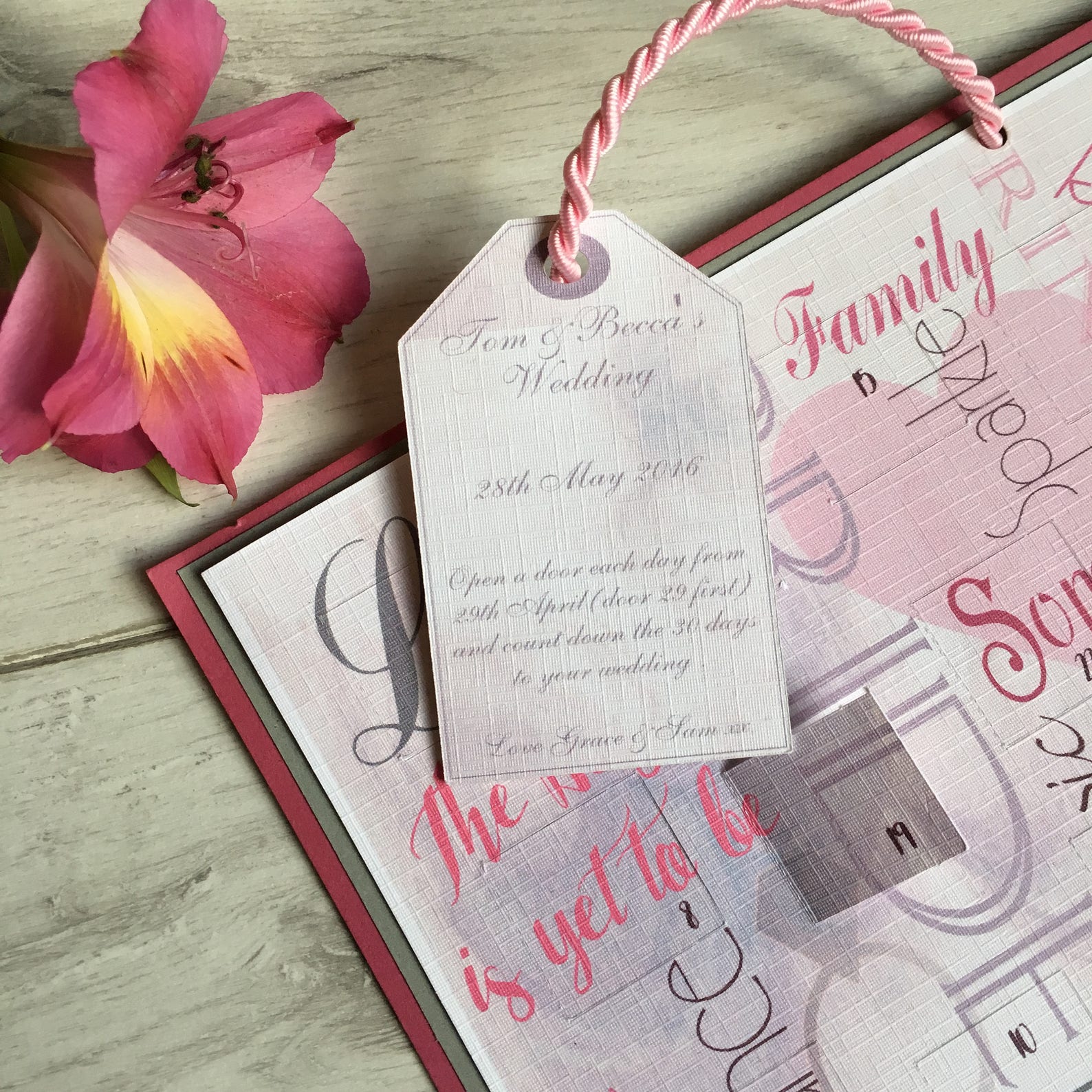 Wedding Advent Calendar Wedding Countdown Advent Calendar ...