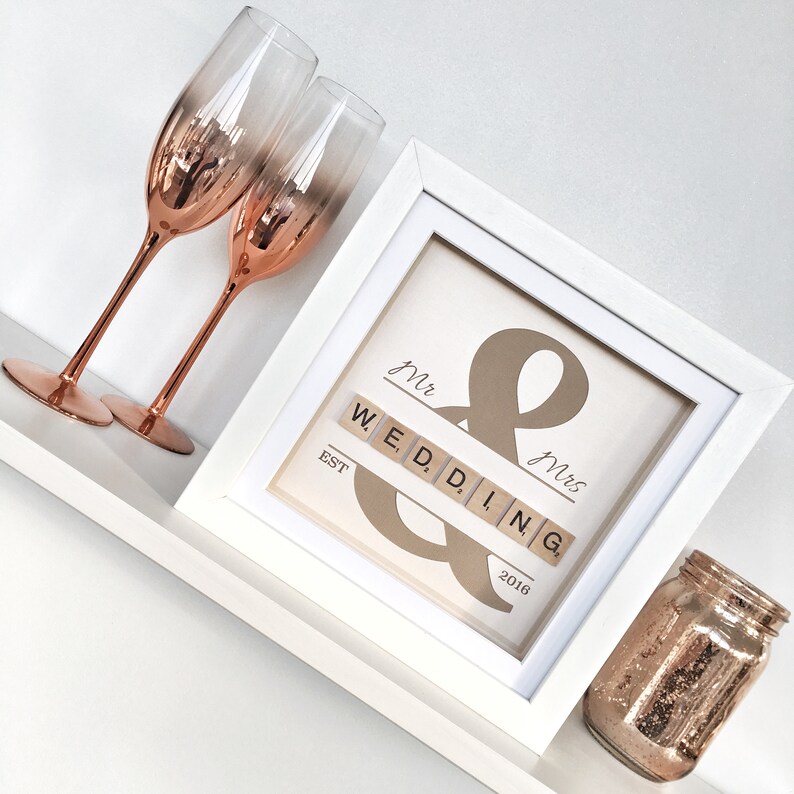 Personalised Wedding Frame gift Personalised Wedding Gift Etsy
