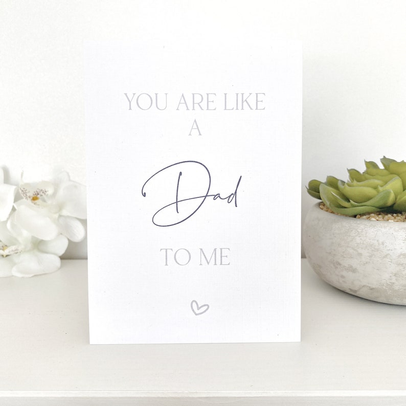 Step Dad Father's Day Card, Like a Dad To Me Card, Fathers Day, Card to Step Dad, Fathers Day Card, Step Dad, Special Person Card image 6