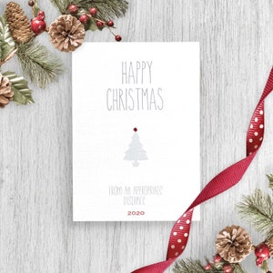Socially Distant Christmas Card, Lockdown Personalised Christmas Card, Happy Christmas from an Appropriate Distance, Funny Christmas Card