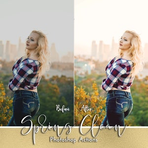 Bright Warm Photoshop Action Wedding Portrait Edit Instagram Blogger Lifestyle Photography PS Actions All In One Action for Photoshop