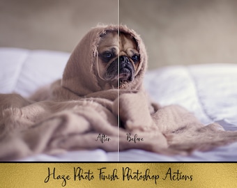 Haze Finish Photoshop Actions Set
