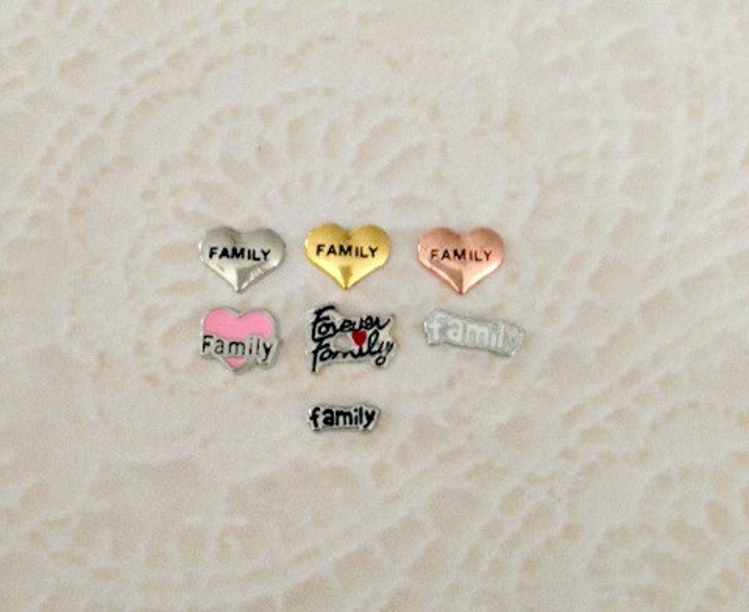 Family Floating Charms - Etsy