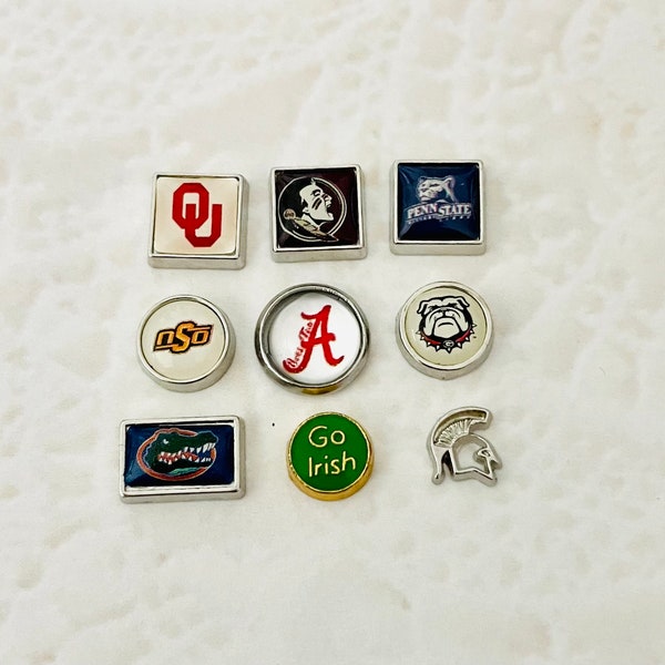 College sports floating charms for memory lockets