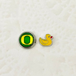 Oregon Ducks floating charms for memory lockets