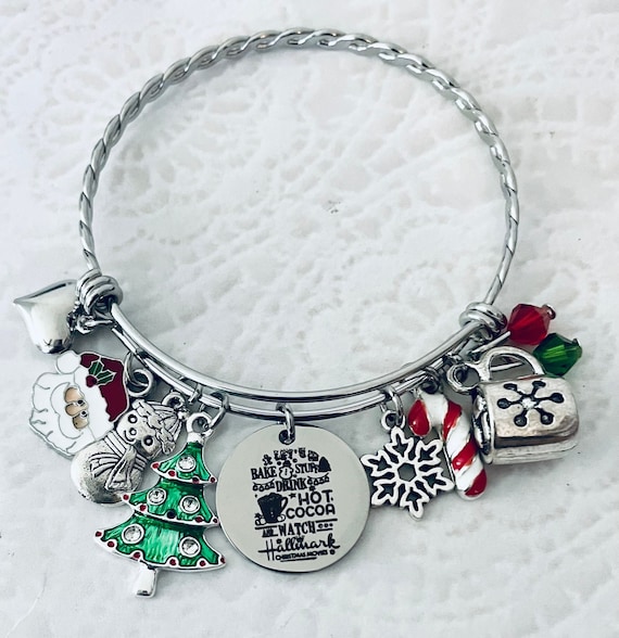 Lets Bake Stuff Drink Hot Cocoa and Watch Hallmark Movies Inspired Bracelet  
