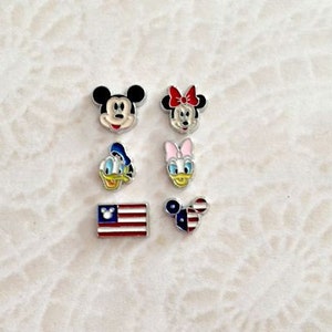 Mickey and Friends inspired floating charms for memory lockets