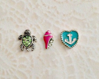 Turtles floating charm for memory locket