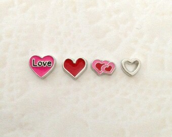 Love and Valentine Floating Charms for Memory Lockets | Etsy