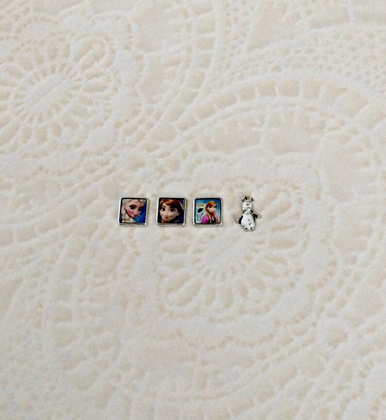 Disney frozen inspired floating charms for memory lockets