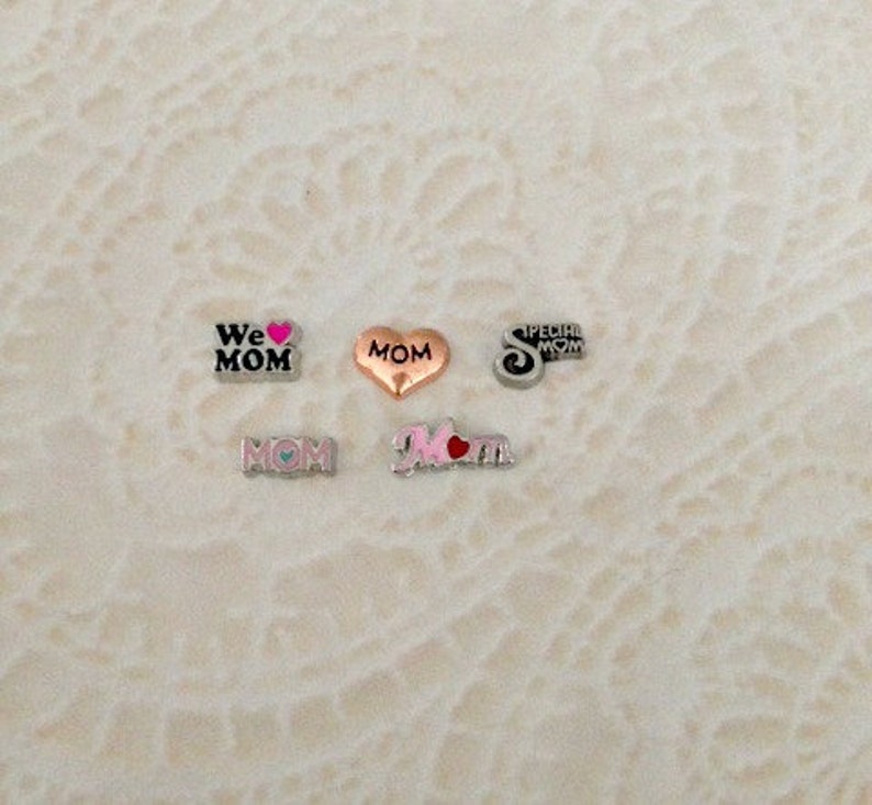 Mom floating charms for memory lockets