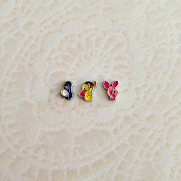 Eeyore Tiger Piglet inspired floating charm for memory lockets