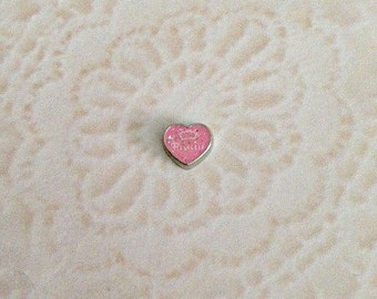 Princess heart floating charms for memory lockets