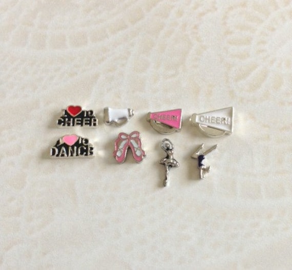 Cheer and Dance Floating Charms for Memory Lockets