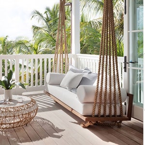 Woven Rope Porch Swing