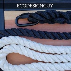 Durable Rope for Porch Swings & Hanging Beds: Modern, Soft, Heavy-Duty with Eye Splice