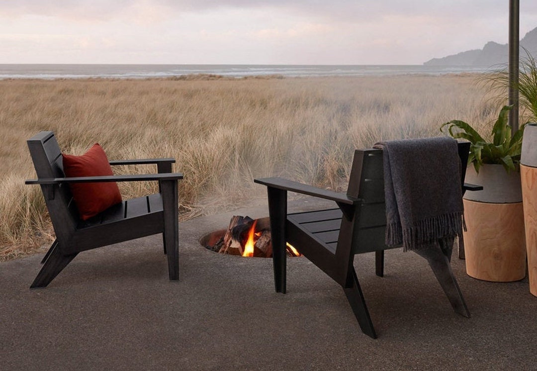 Modern White Oak Adirondack Chair: Ecodesignguy Outdoor Seating