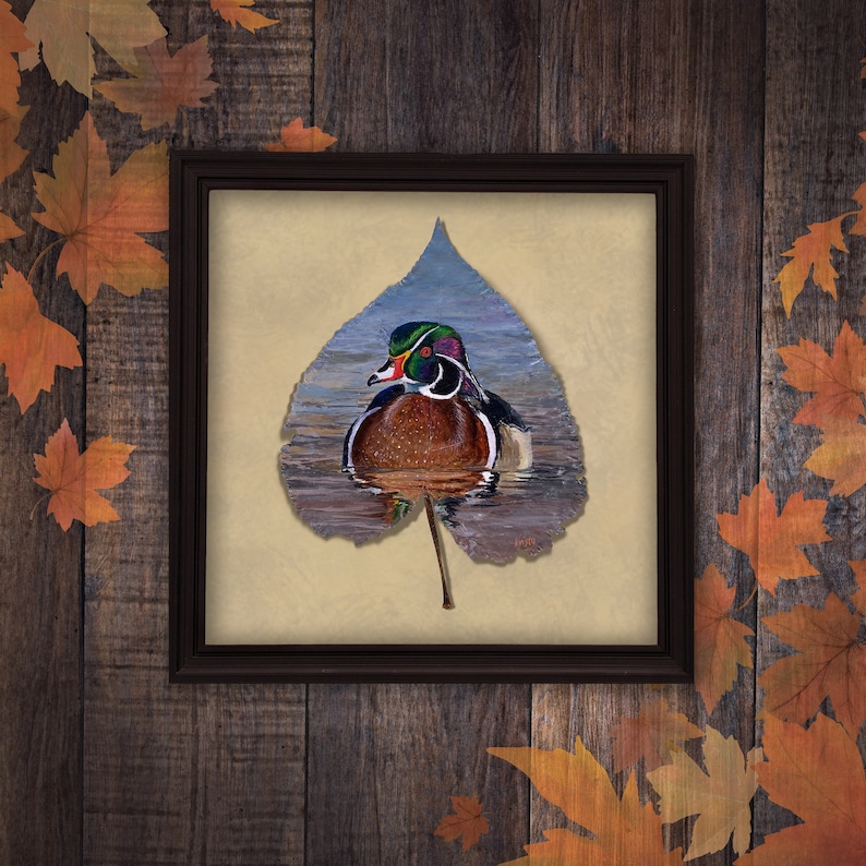Wood duck PRINT Etsy