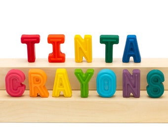 Name Crayons - Originals, Pop, and Pastels, Letter Crayons, Personalised, Kids Gifts, Alphabet, Learn through play