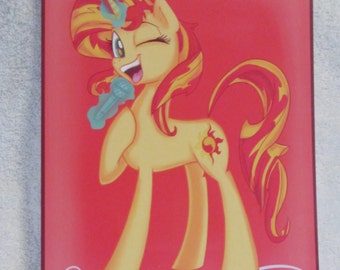 Sun set Shimmer - My Little Pony - Brony Character - Just over A5 size -