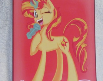 Sun set Shimmer - My Little Pony - Brony Character - Just over A5 size -