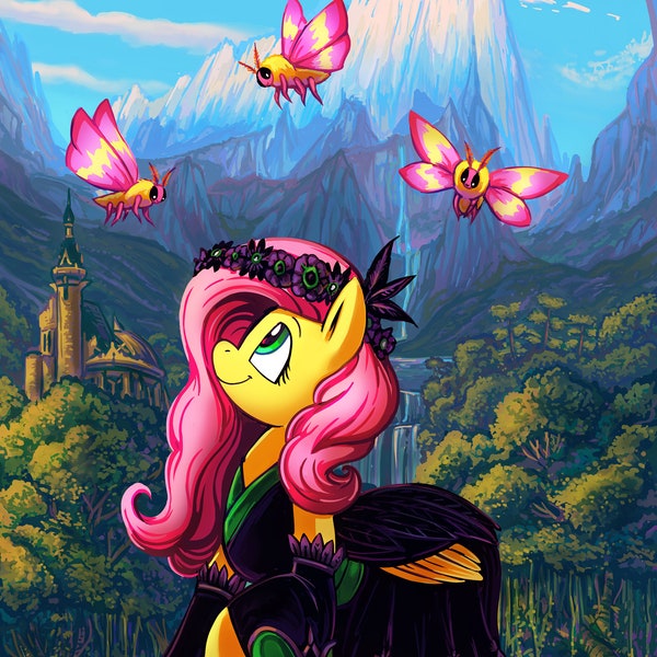 My Little Pony Friendship is Magic G4 fluttershy in gothic dress