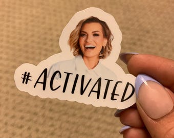 Hashtag Activated Vinyl Sticker – Lindsay Portrait Decal