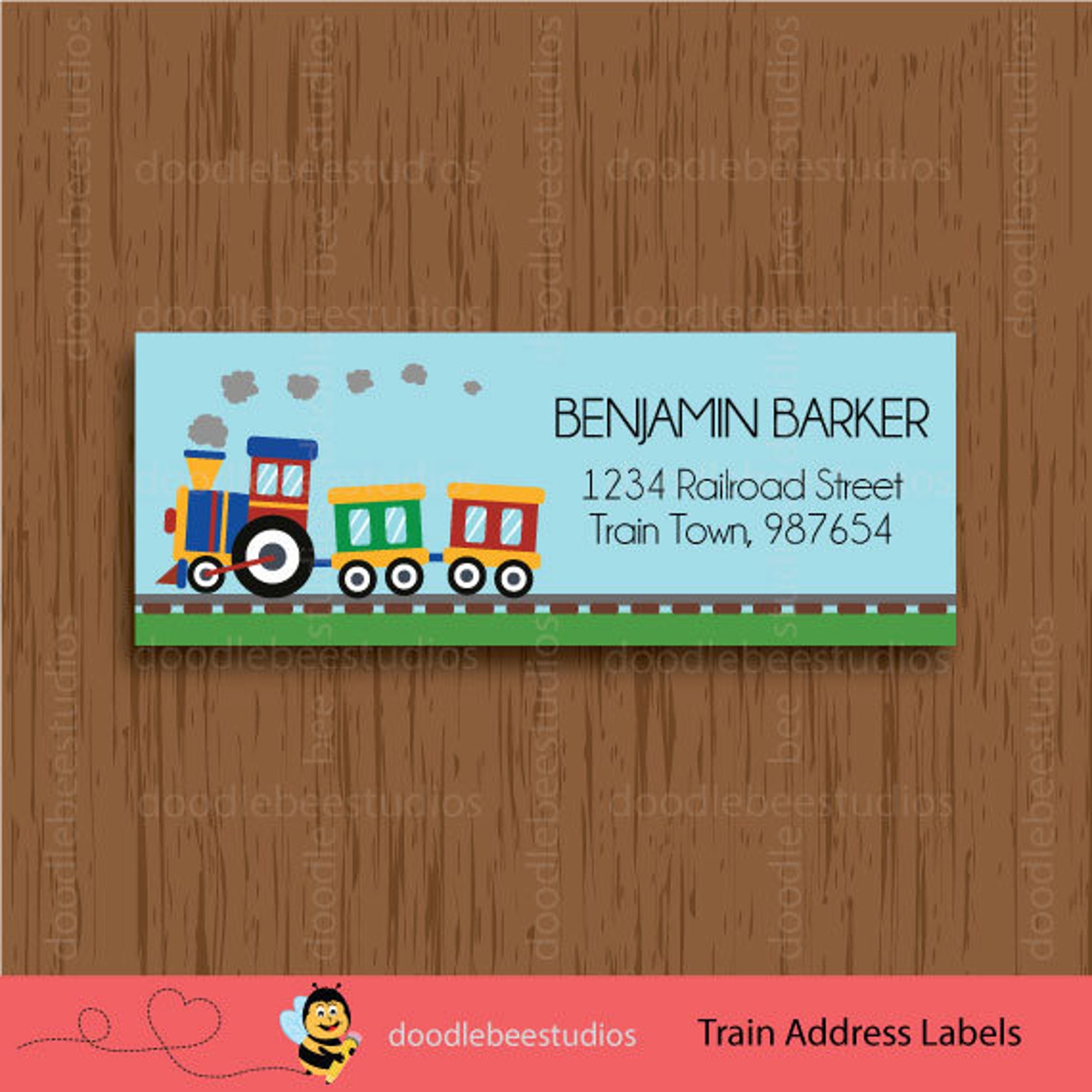 Train Address Labels Printable Train Labels Printable | Etsy