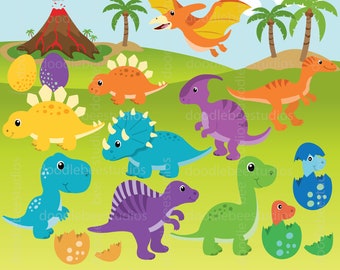 Dinosaurier Clipart, Süße Dinosaurier, Dinosaurier Clipart, Dinosaurier Clipart, Bunte Dinosaurier, Dinosaurier Eier Clipart, Baby Dinosaurier Clipart