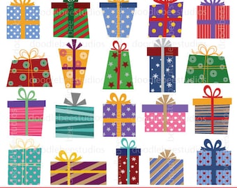 Presents Clipart, Christmas Presents Clipart, Birthday Presents Clipart, Gifts Clipart, Present Clipart, Presents Clip Art,Colorful Presents