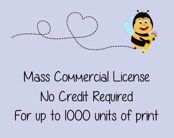 Mass Commercial License for up to 1000 Units, No Credit Required