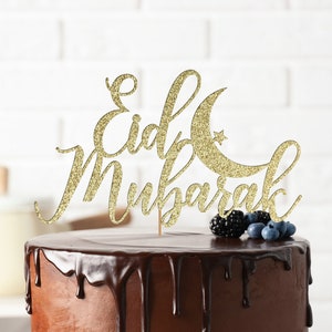 Eid Mubarak Cake Topper, Eid Torten Deko, Eid Mubarak Party Dekoration, Eid Geschenk Eid Deko, Islamische Hochzeitstorte