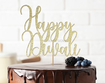 Happy Diwali Cake Toppers, ,Diwali Decoration,  Diwali Gift,  Diwali Decor, Diwali Centrepiece, Festival Topper