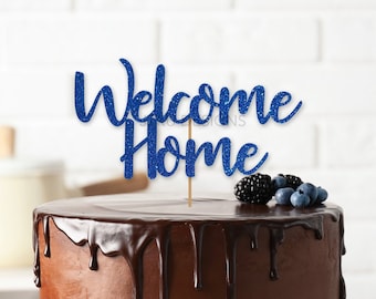 Welcome Home Cake Topper, Home Sweet Home Cake Topper, New Home Gift, Couple New Home Owner, House Warming Gift Cake, New House Gift