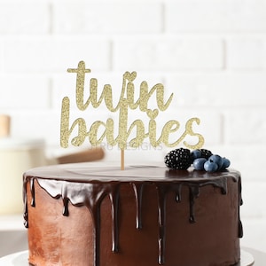 Twin Babies Cake Topper, Baby Shower Decorations, Baby Shower, Twins Cake Topper, Baby Shower Cake Topper