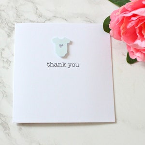 Pack de 10 - Baby Grow Gift Cartes de remerciement Baby Shower Cartes de remerciement Cartes de baby shower Cartes de remerciement pour bébé Cartes mignonnes Cartes de baby shower