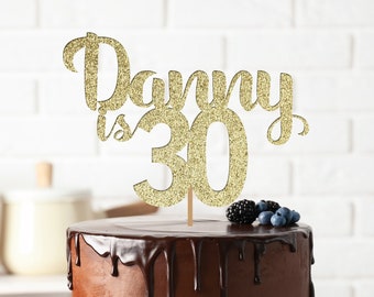 Topper Per Torta Di Compleanno 16 Anni - Decorazione Scritta "Buon Compleanno" Glitterata Per Feste